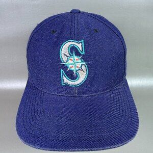 VTG 90s Seattle Mariners Hat Sport Specialties Fitted Size 7 No MLB Logo 20%Wool